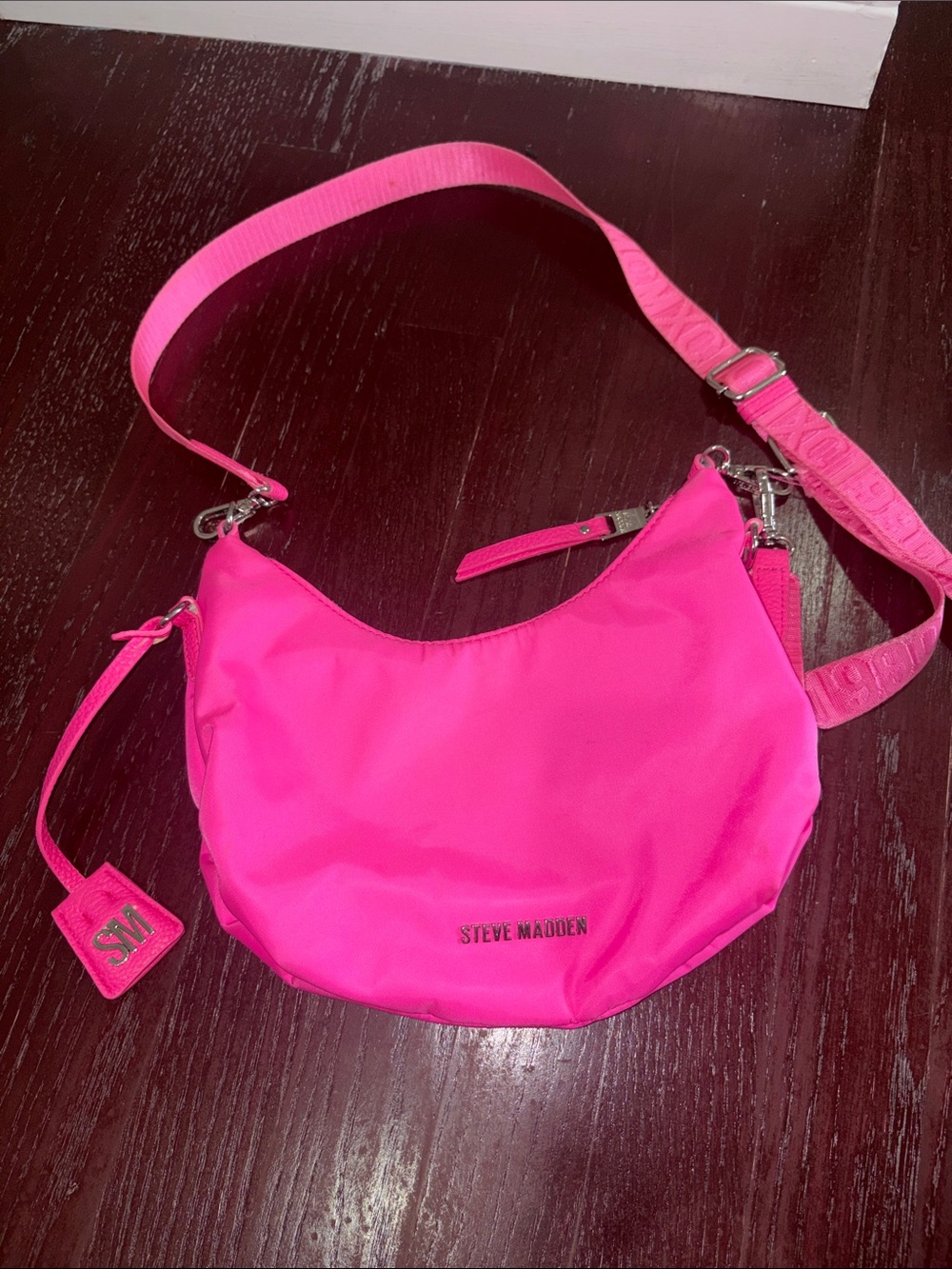 Steve Madden Neon Pink Shoulder Crossbody Bag